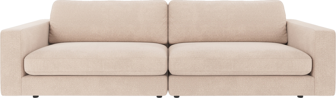 -personers Sofa Rowico Duncan Lysebeige Rita 100  Polyester-stof  Nordisk Komfort Med Zigzag-fjedre   Koldskum