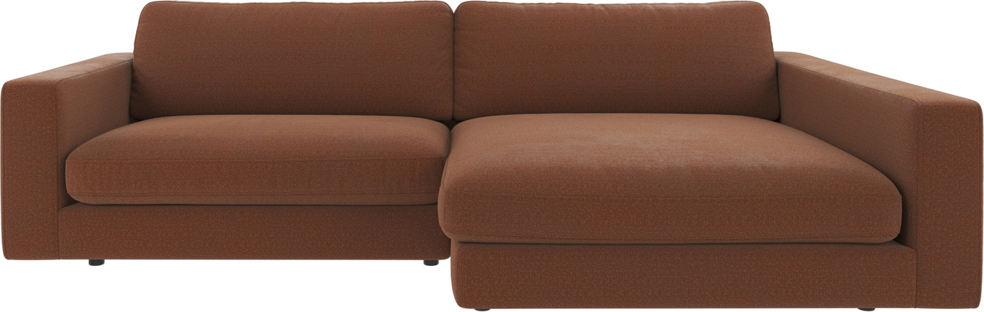 Chaiselongsofa Rowico Duncan Rita 96 Dyb Rød Meleret Højrevendt 100  Polyester 78   258   150