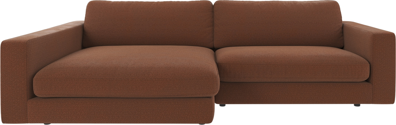 Chaiselongsofa Rowico Duncan Venstrevendt Rita 96 Rød Polyesterstof H78ã B258ã D150