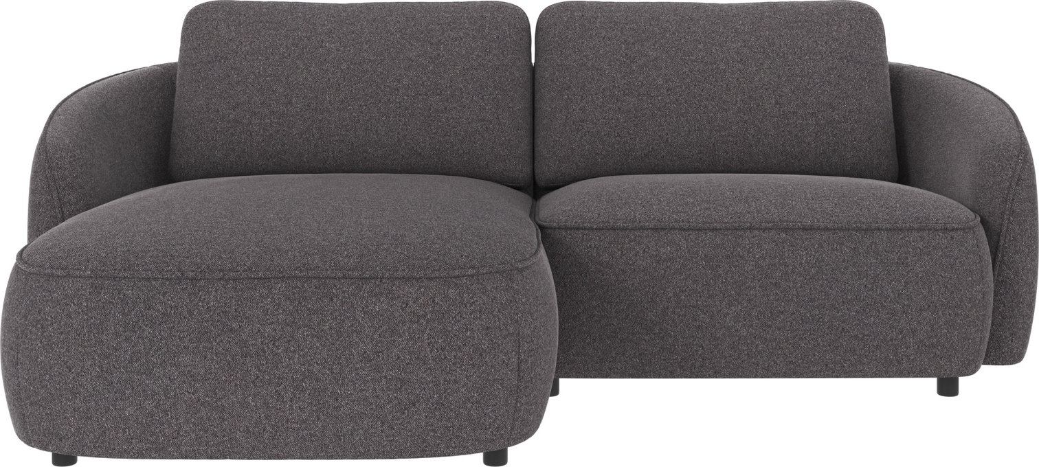 Chaiselongsofa Rowico Norris Venstrevendt Mørkegrå Brenda 226x162x80   Nozag-koldskum