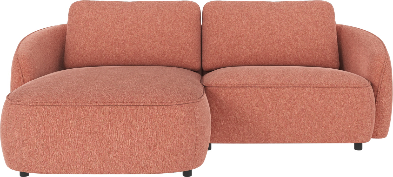 Chaiselongsofa Venstrevendt Rowico Norris   Rød Brenda-stof 226x162x80