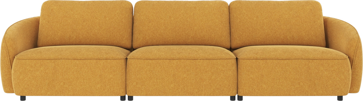 -personers Sofa Rowico Norris   Gul Brenda 68 Polyester B319xd102xh80