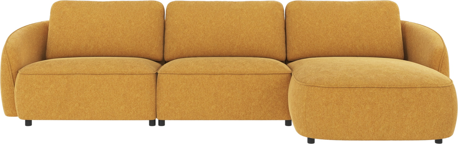 Chaiselongsofa Loungesofa Højrevendt Rowico Norris 319ã 162   Sennepsgul Brenda 100  Polyester