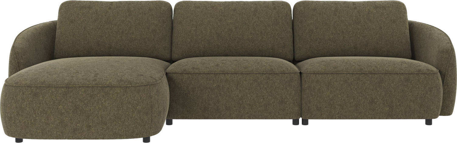 Chaiselongsofa Venstrevendt Rowico Norris Brenda 77 Polyester Grønt Stof   30 000 Martindale Holdbar  Nordisk Design