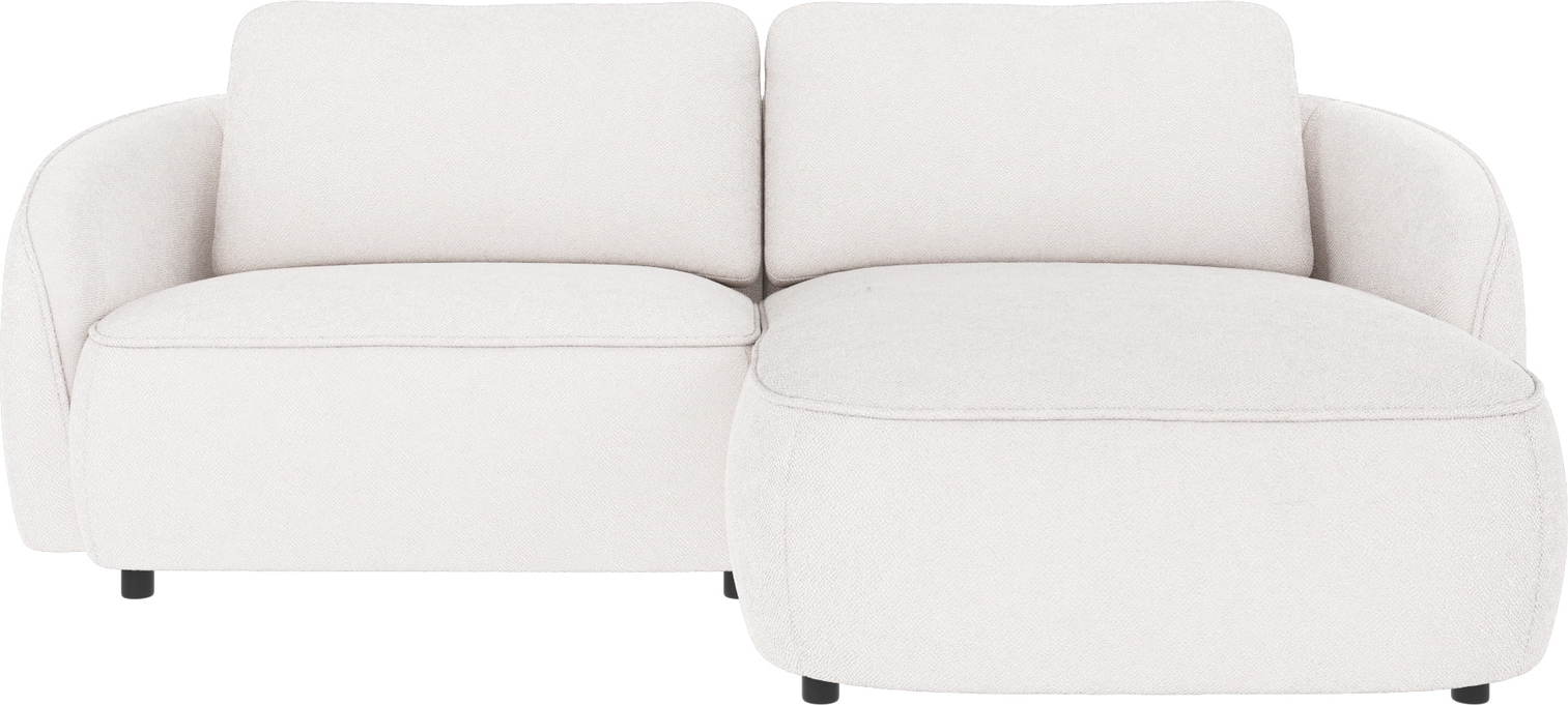 Chaiselongsofa Rowico Norris Bobby Hvid Højrevendt 226x162x80    100  Polyester  High Resilience Koldskum  Fsc-træ
