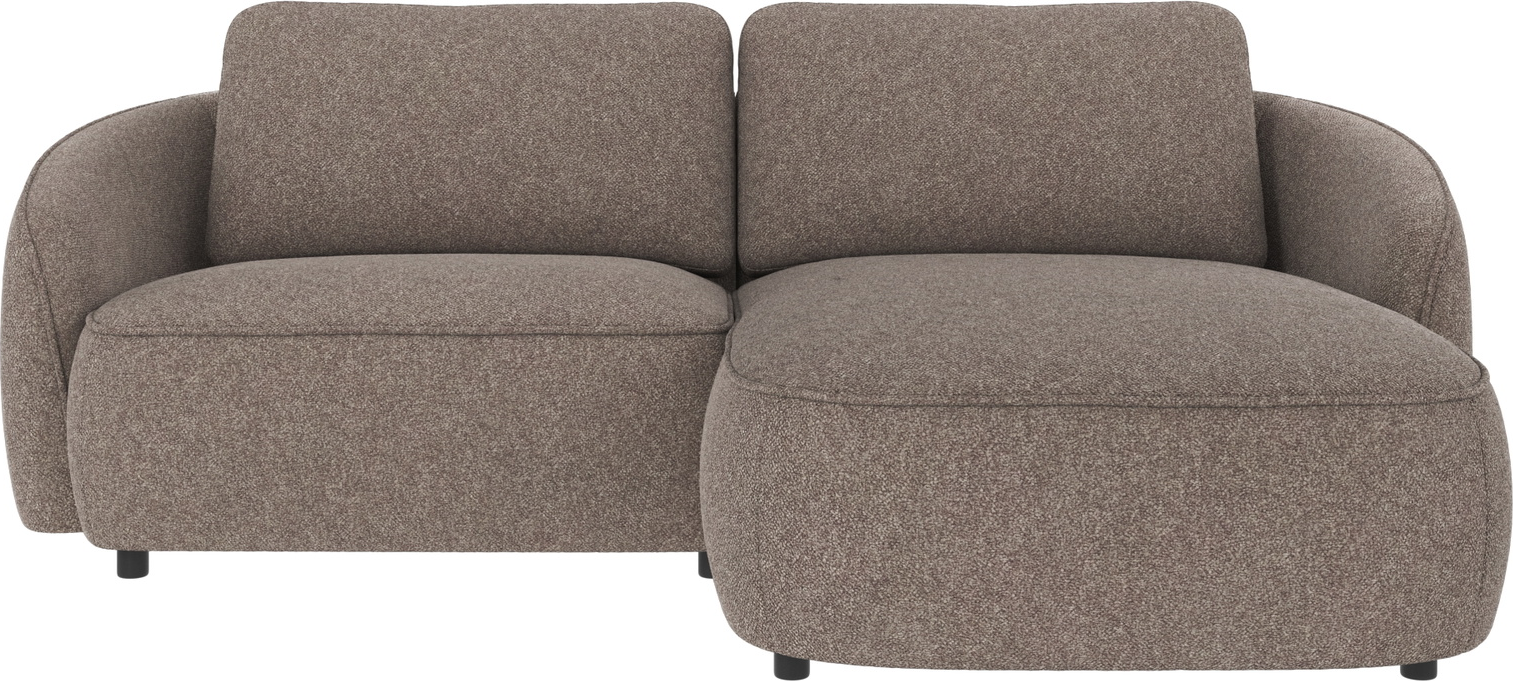 Chaiselongsofa Højrevendt Rowico Norris Bobby Mørk Beige Polyester 226x162