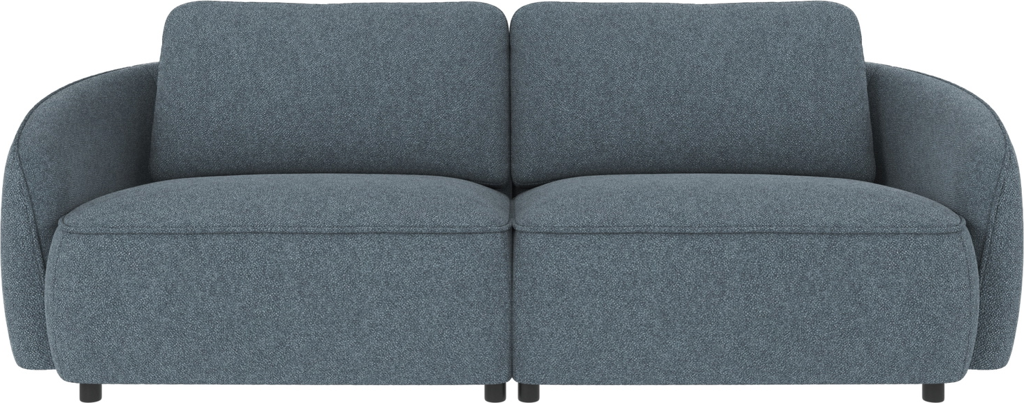 -personers Sofa Rowico Norris Bobby Mellemblå Polyester ø102x226x80   Martindale 100 000 Nozag-fjedre Koldskum