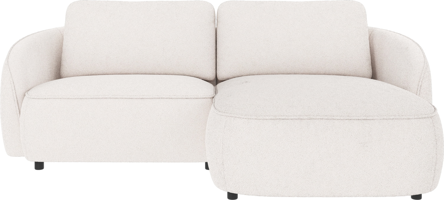 Chaiselongsofa Rowico Norris Højrevendt   Hvidt Alice-stof Med Fsc-ramme 226x162   Zig-zag Nozag-fjedre Koldskum