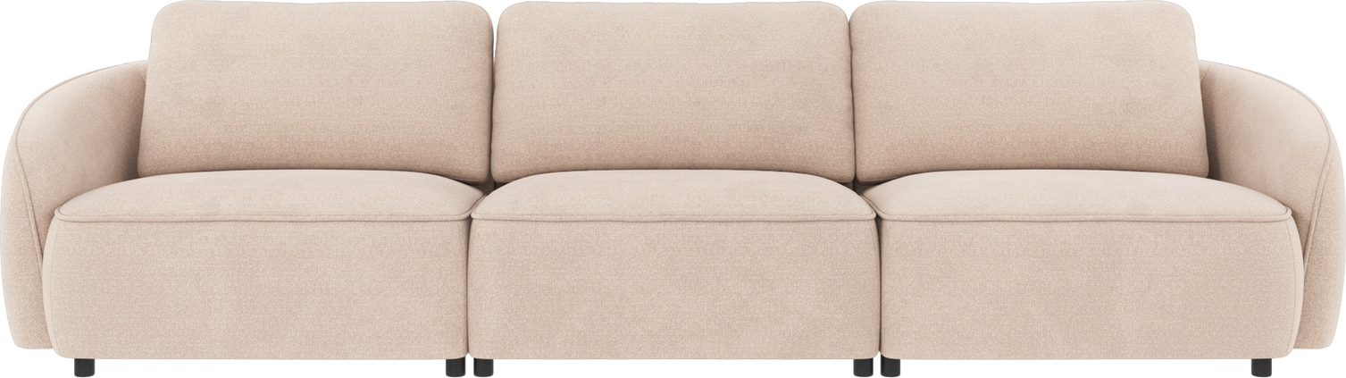 -personers Sofa Rowico Norris Rita Lysebeige Polyester 319   Bred