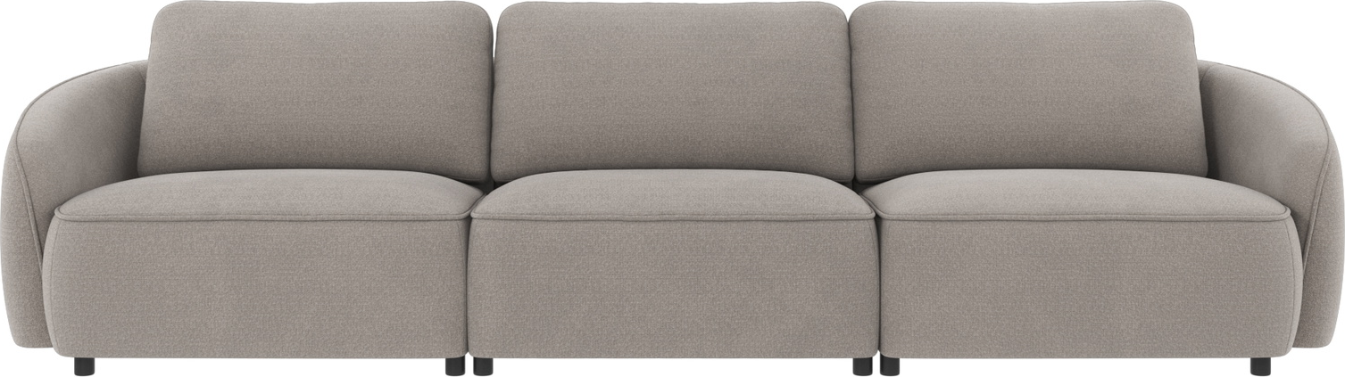 -personers Sofa Rowico Norris Rita Lysegrå Polyester Fsc-mix Ramme H80ã B319ã D102
