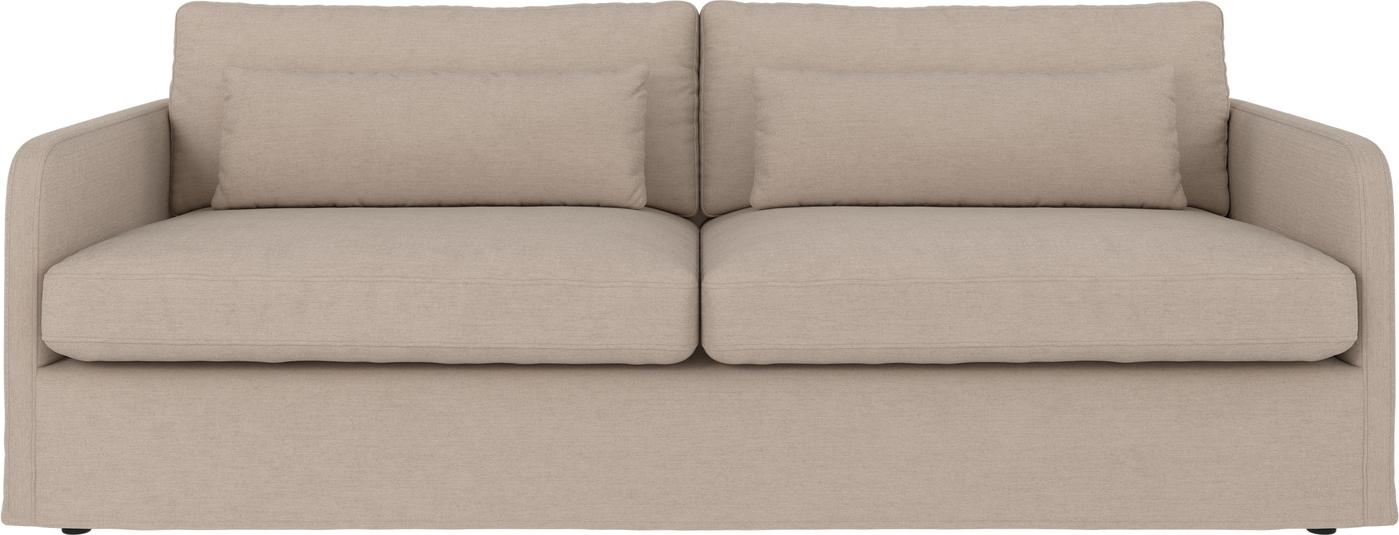 -personers Sofa Rowico Peyton Lys Beige Polyesterstof Aftageligt Betræk H82ã B213ã D103