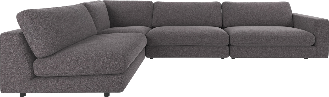 Hjørnesofa Rowico Duncan Modulsofa Brenda Mørkegrå 345ã 216