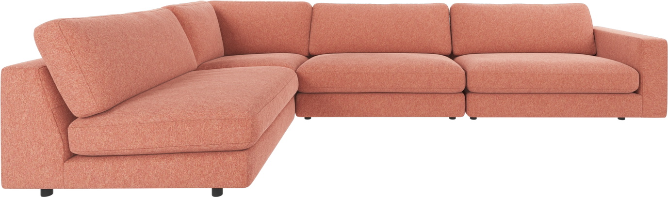Hjørnesofa Rowico Duncan Modulsofa Brenda 52 Rød 345x216x78