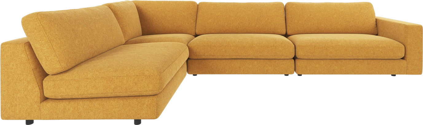 Hjørnesofa Rowico Duncan Brenda Gul Meleret Polyester Modulopbygget 345ã 216ã 78   Fsc