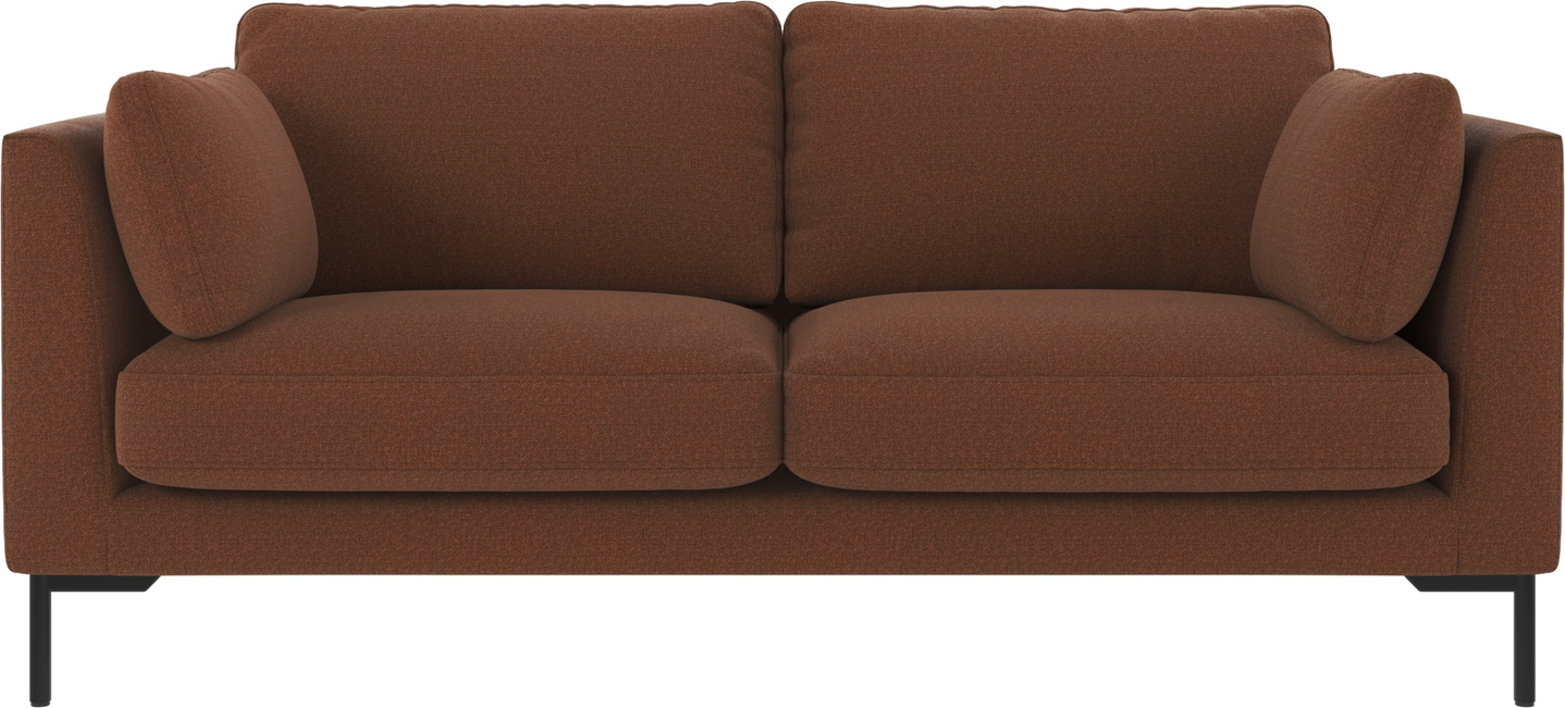 -personers Sofa Rowico Corwin Rita 96 Rød Sort B190ã D98ã H83