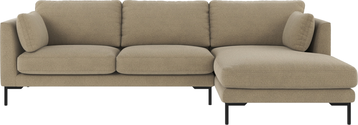 Chaiselongsofa Højrevendt Rowico Corwin    -personers   Mørk Beige Rita 270ã 160
