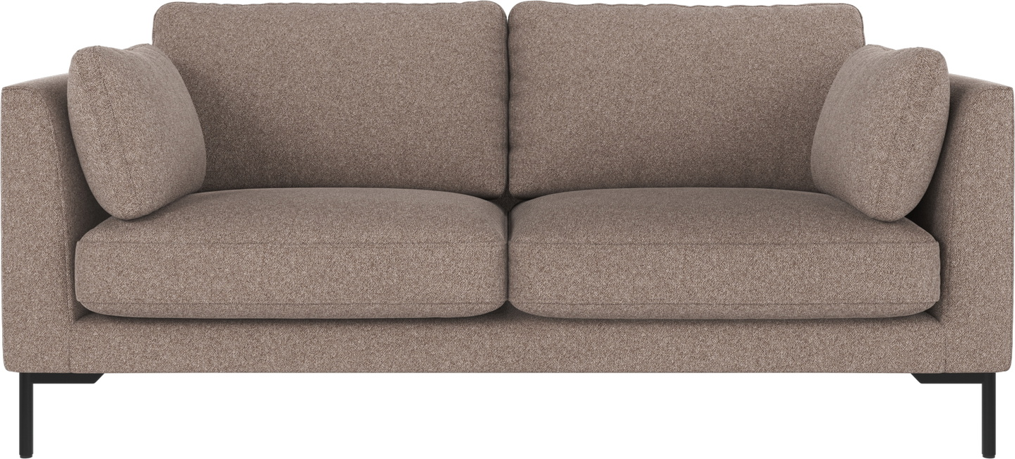 -personers Sofa Rowico Corwin Brenda Beige Sort 190   Metalben Nordisk Minimalisme