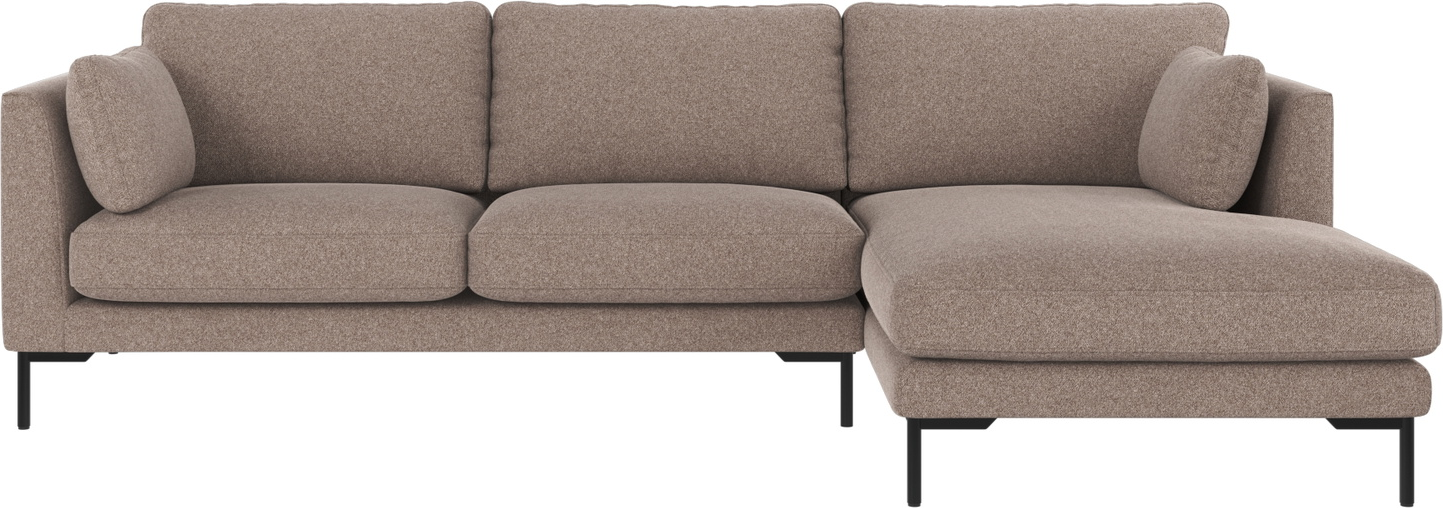Chaiselongsofa Rowico Corwin Højrevendt Beige Sort 270x160