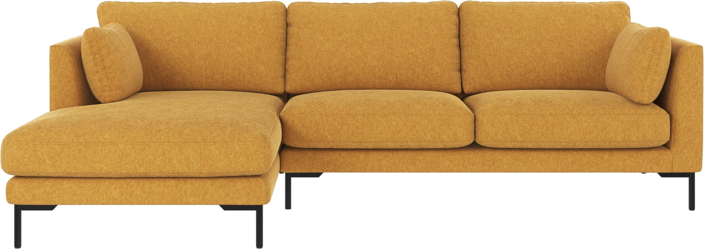 Chaiselongsofa Venstrevendt Rowico Corwin Sennepsgul Brenda Stof B270xd160xh83