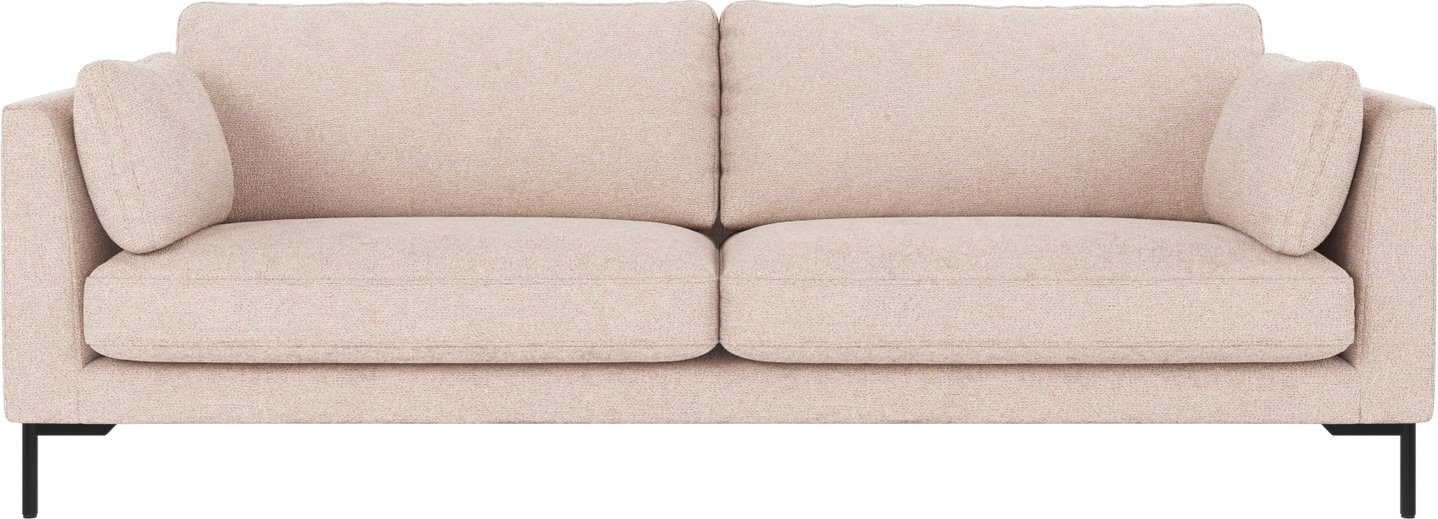 -personers Sofa Rowico Corwin Max 01 Stof Lysebeige Sort B238ã D98ã H83