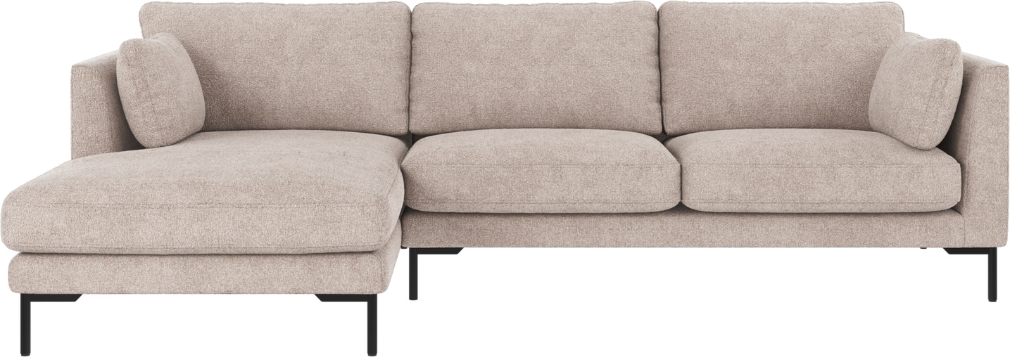 Chaiselongsofa Rowico Corwin Venstrevendt Lysegrå Greg 17 Polyester 270x160