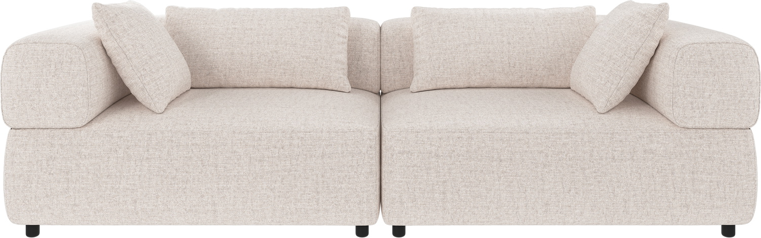 -personers Sofa Rowico Falkner Lysebeige Polyesterstof B246ã D105ã H67