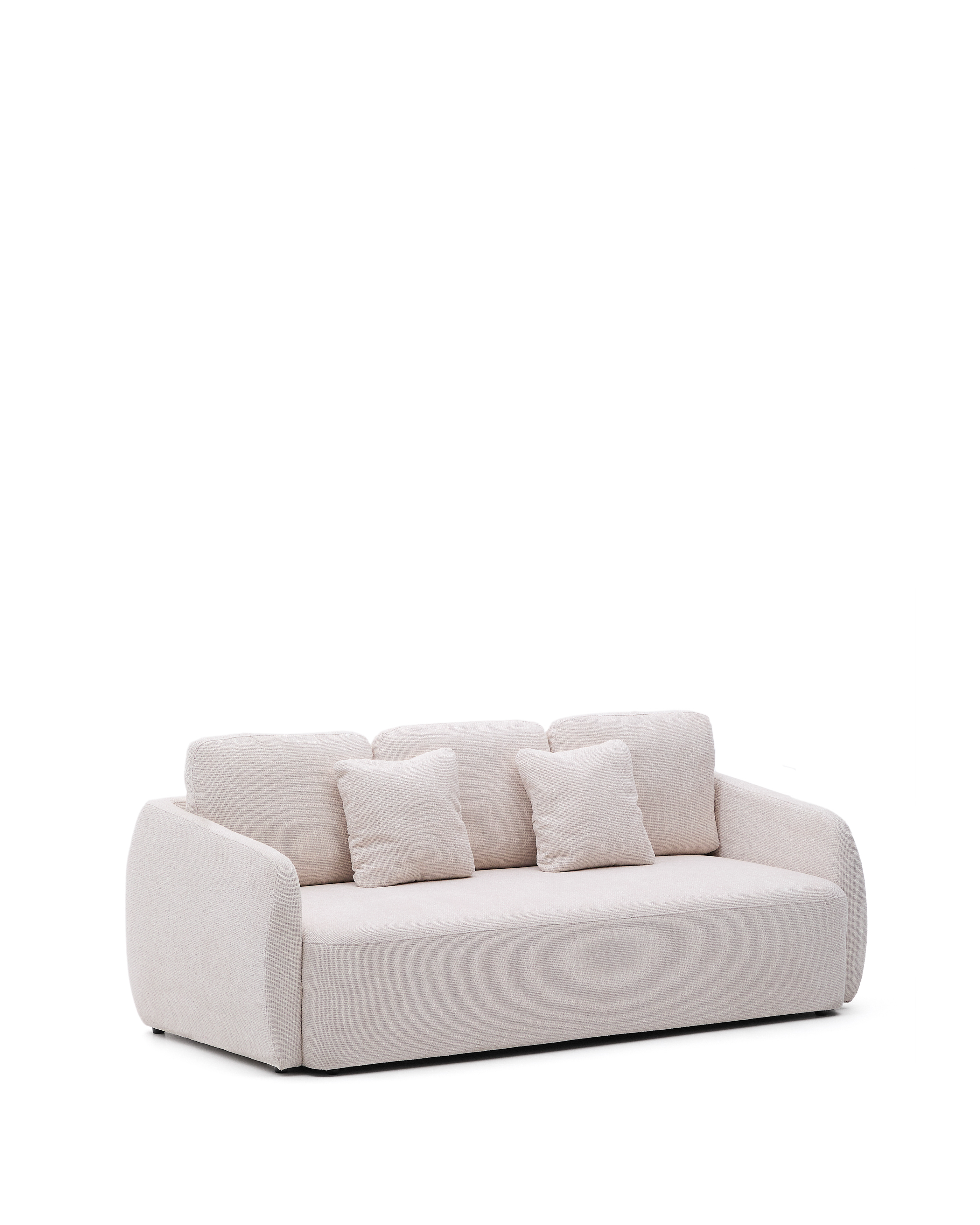 Kave Home Laira   Pers  Sovesofa Ecru Chenille Stof  225cm