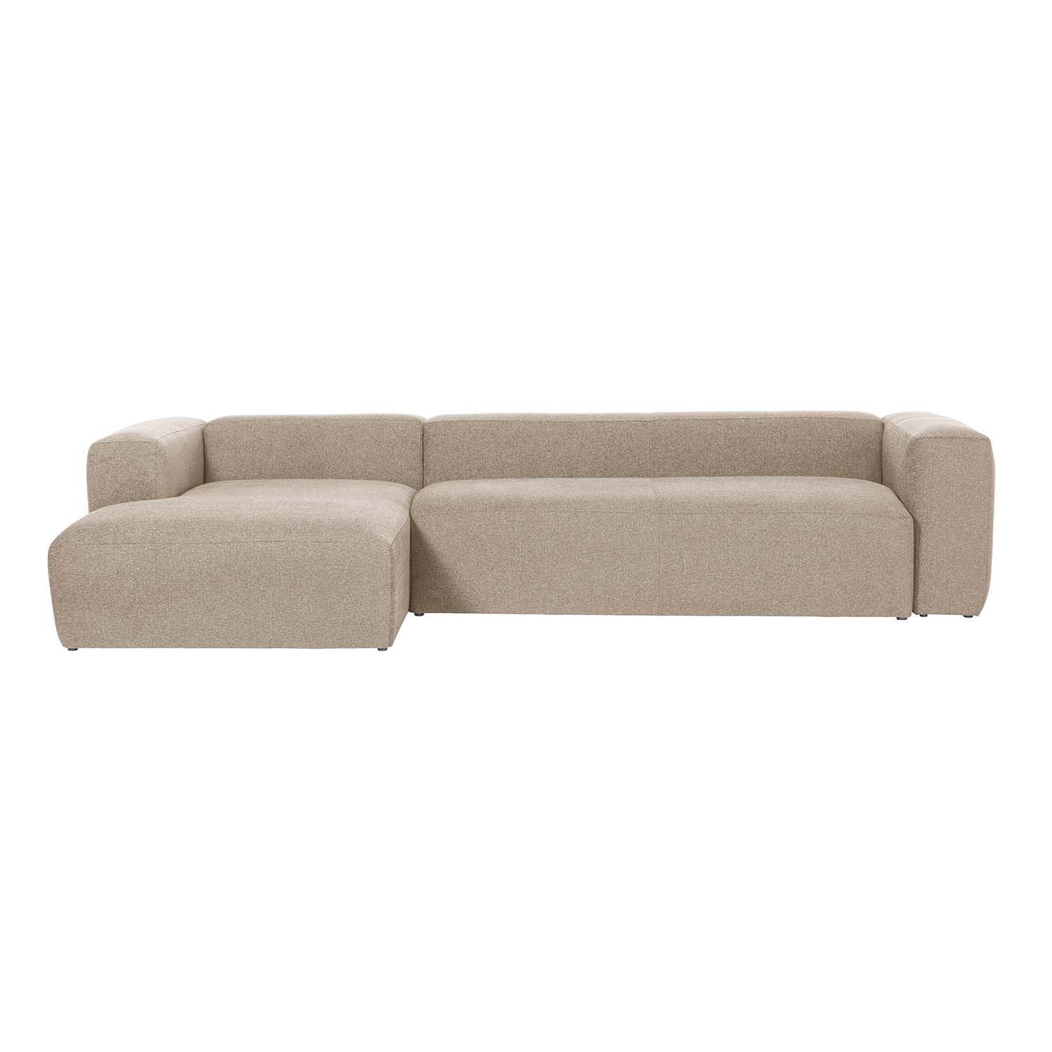 Kave Home Blok Sofa     Venstre Chaiselong Beige Polyester