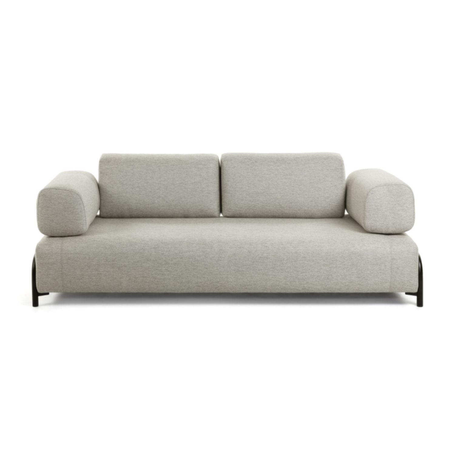 Kave Home Compo   Pers  Sofa Beige Polyester   Stål