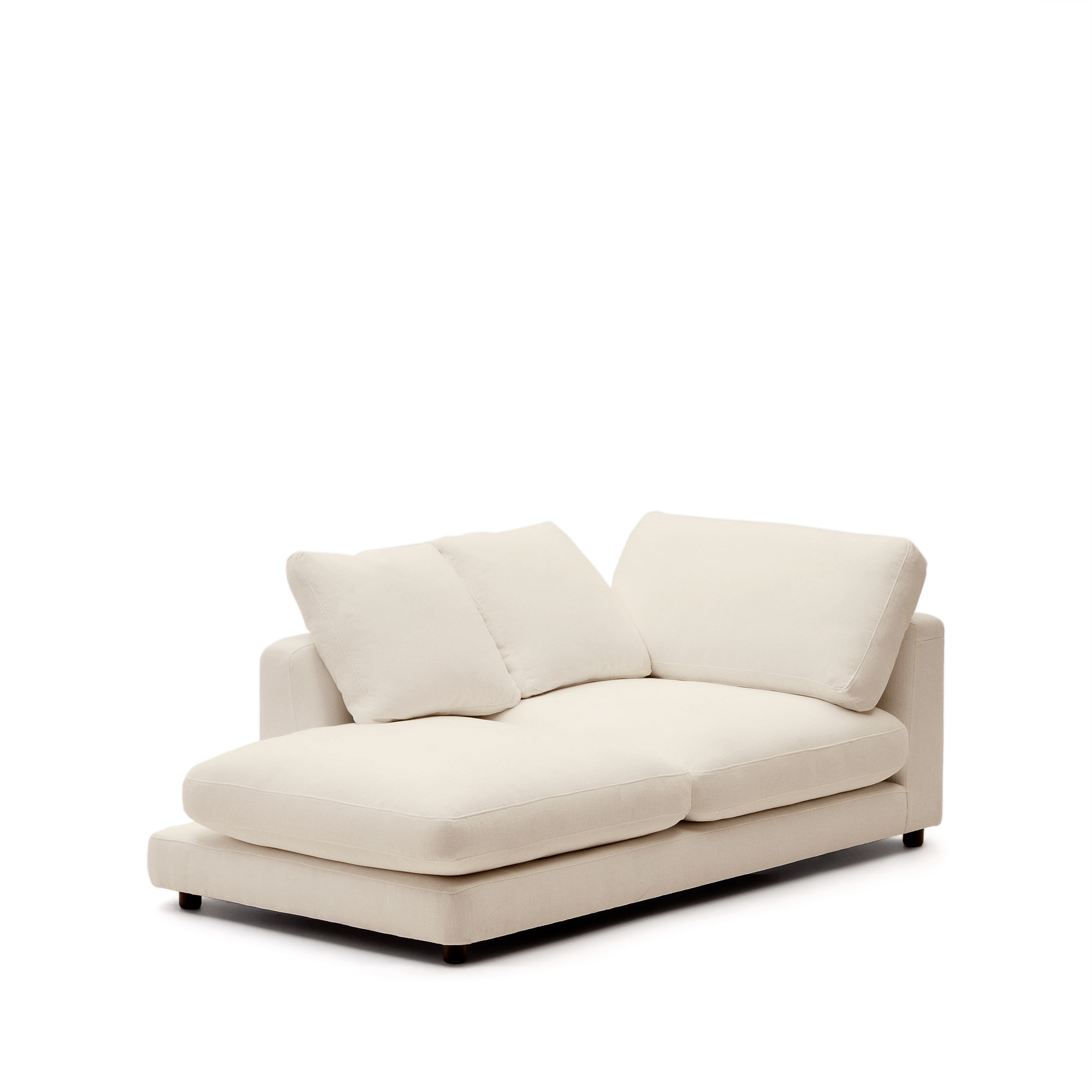Kave Home Gala Venstre Chaiselong Beige Stof  193x105
