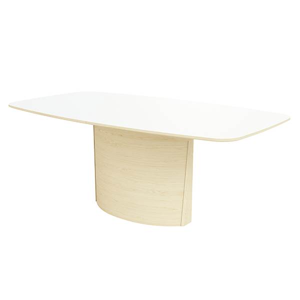 Skovby SM117 Spisebord – Hvidolieret Eg & Hvid Laminat