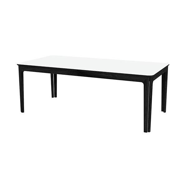 Justerbart Skovby SM27 Spisebord – Elegant Sort & Hvid