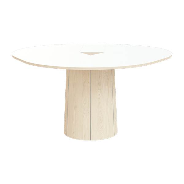 Skovby SM33 Rundt Spisebord i Hvidolieret Eg – Elegant Design