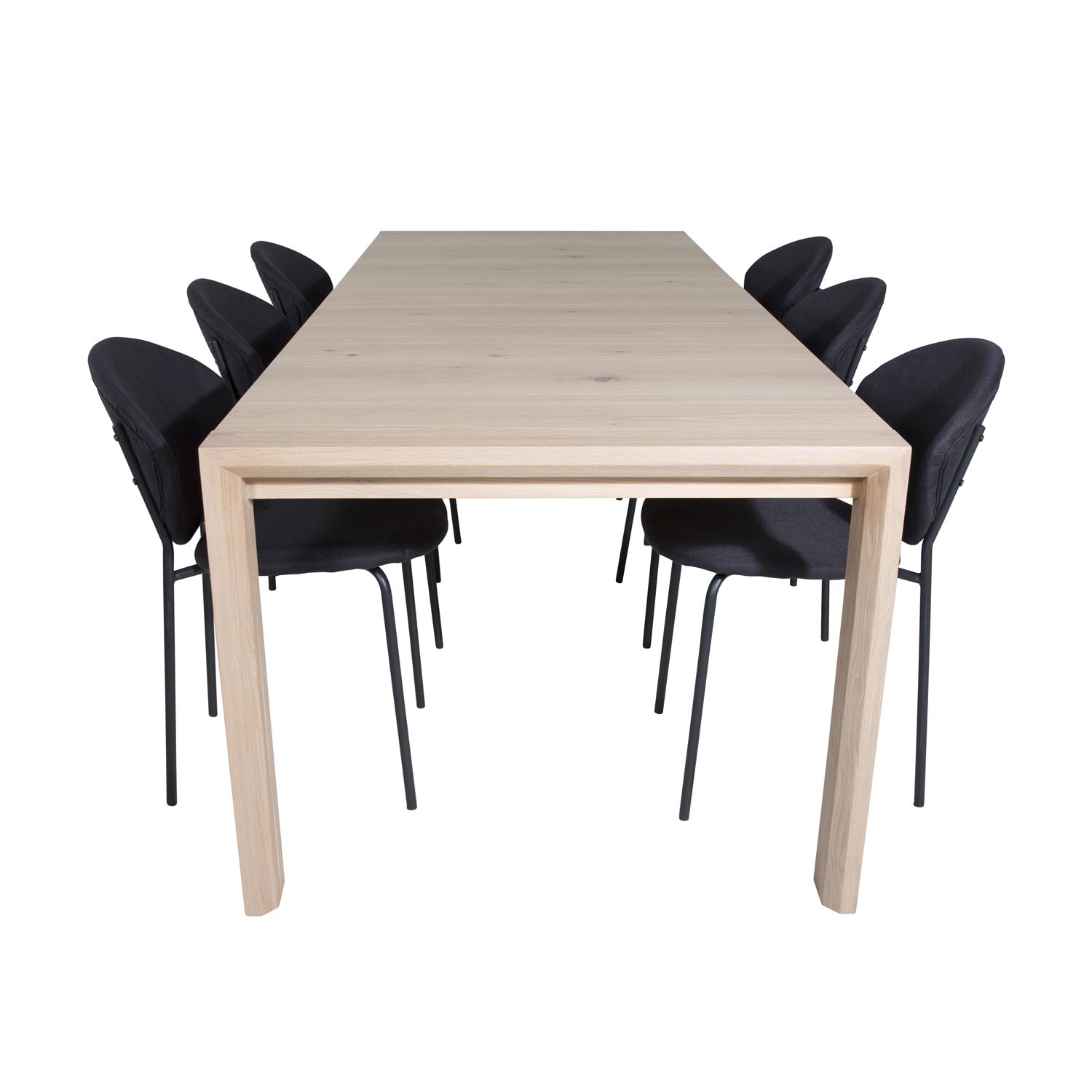 Venture Design Slider Spisebordssæt med Fløjlsstole
