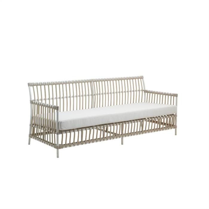 Sika Design Caroline 3-personers Udesofa – Duvhvid Elegance