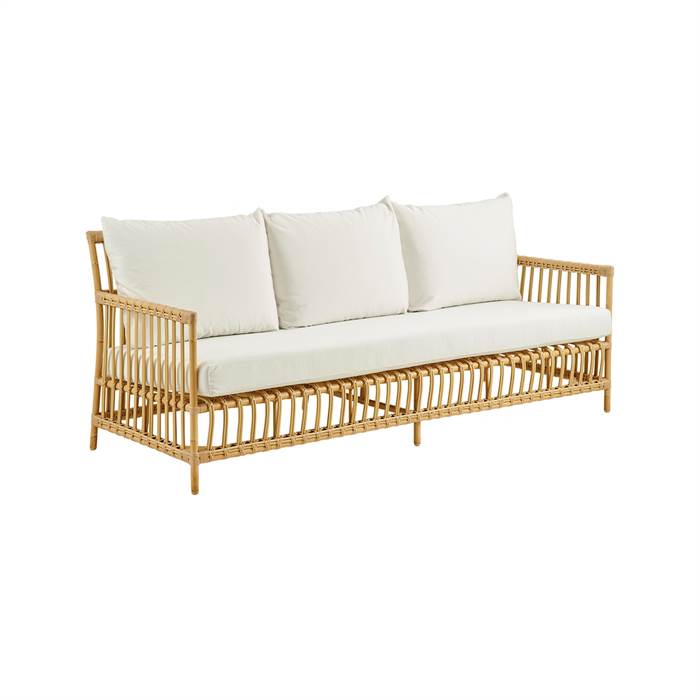Sika Design Caroline 3-personers Sofa til Terrassen - Hvid Elegance