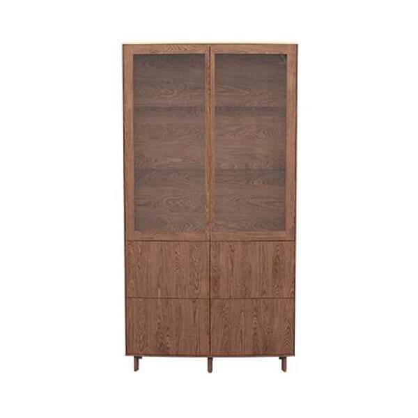 Skovby SM410 Vitrine i Lakeret Valnød – Fantastisk Tilbud!