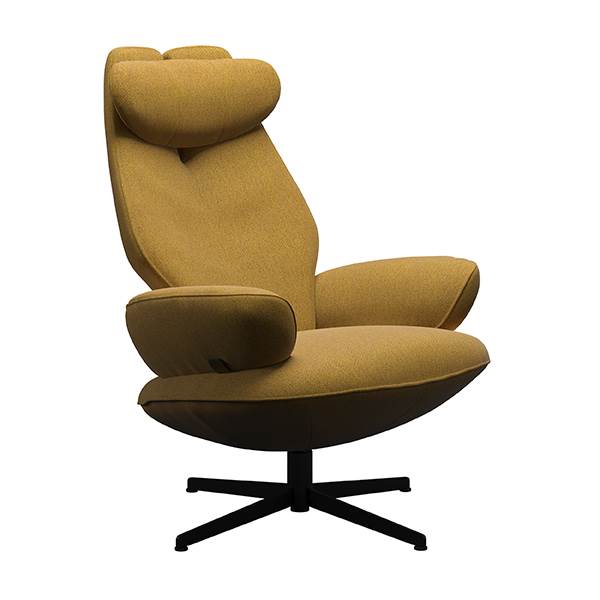 Brunstad Split Hvilestol i Ocher – Elegance til Dit Hjem