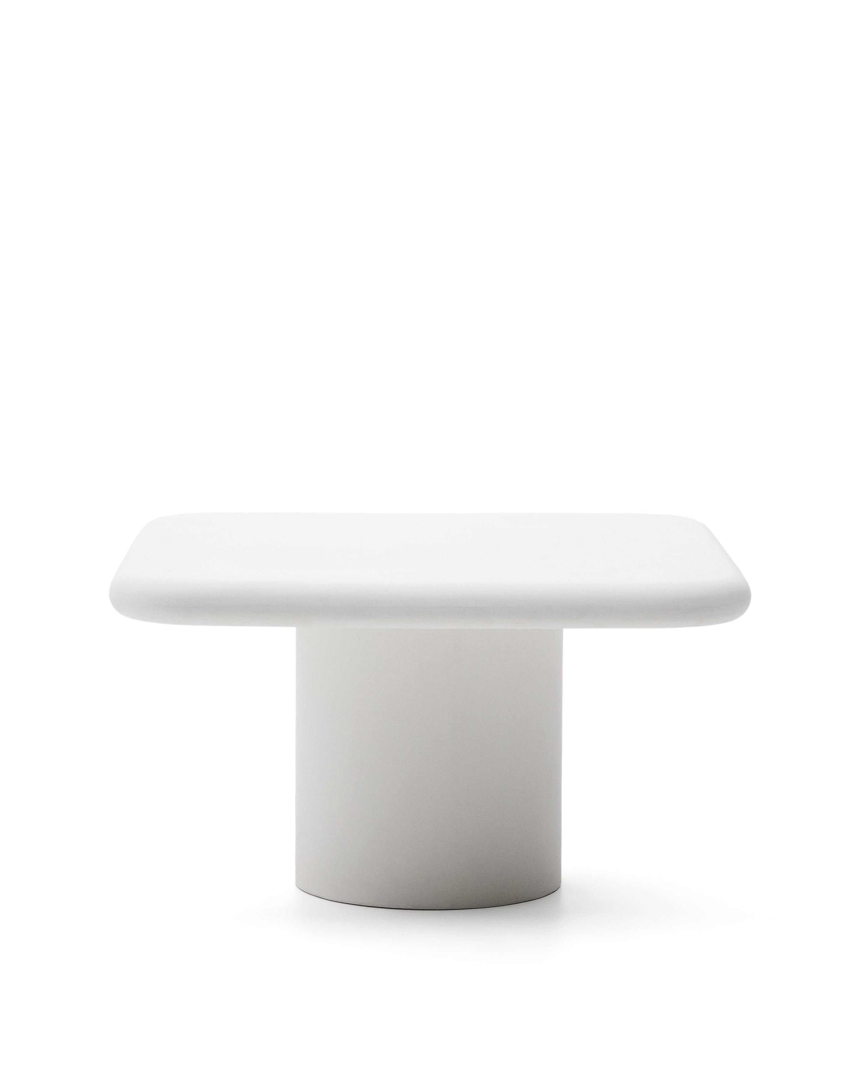 Kave Home Addaia Havebord  Kvadratisk Hvid Cement  135x135