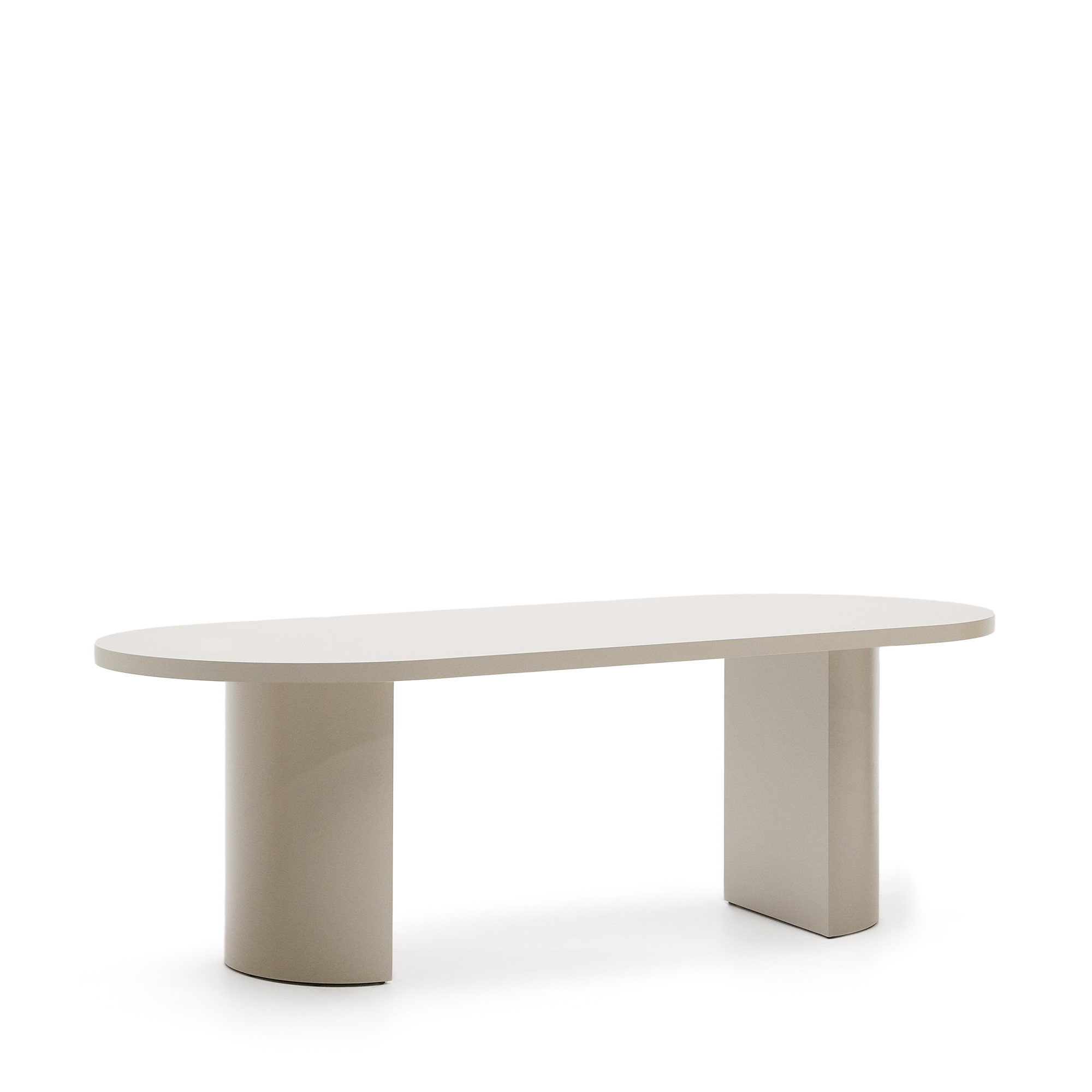 Kave Home Nealy Spisebord  Oval Ecru Mdf  240x100