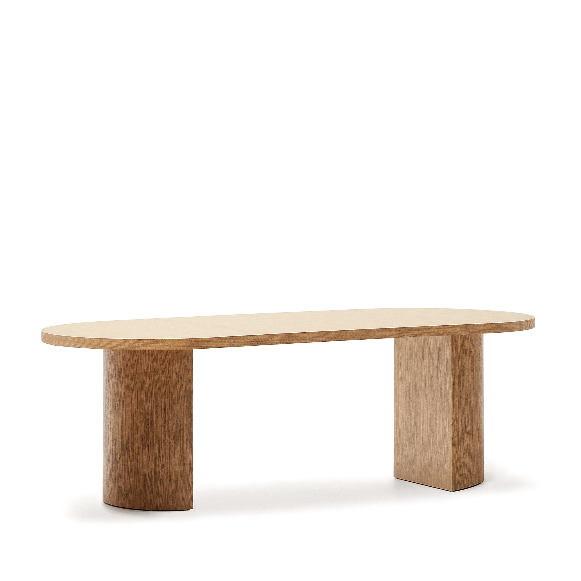 Kave Home Nealy Spisebord  Oval Natur Egetræsfiner  240x100