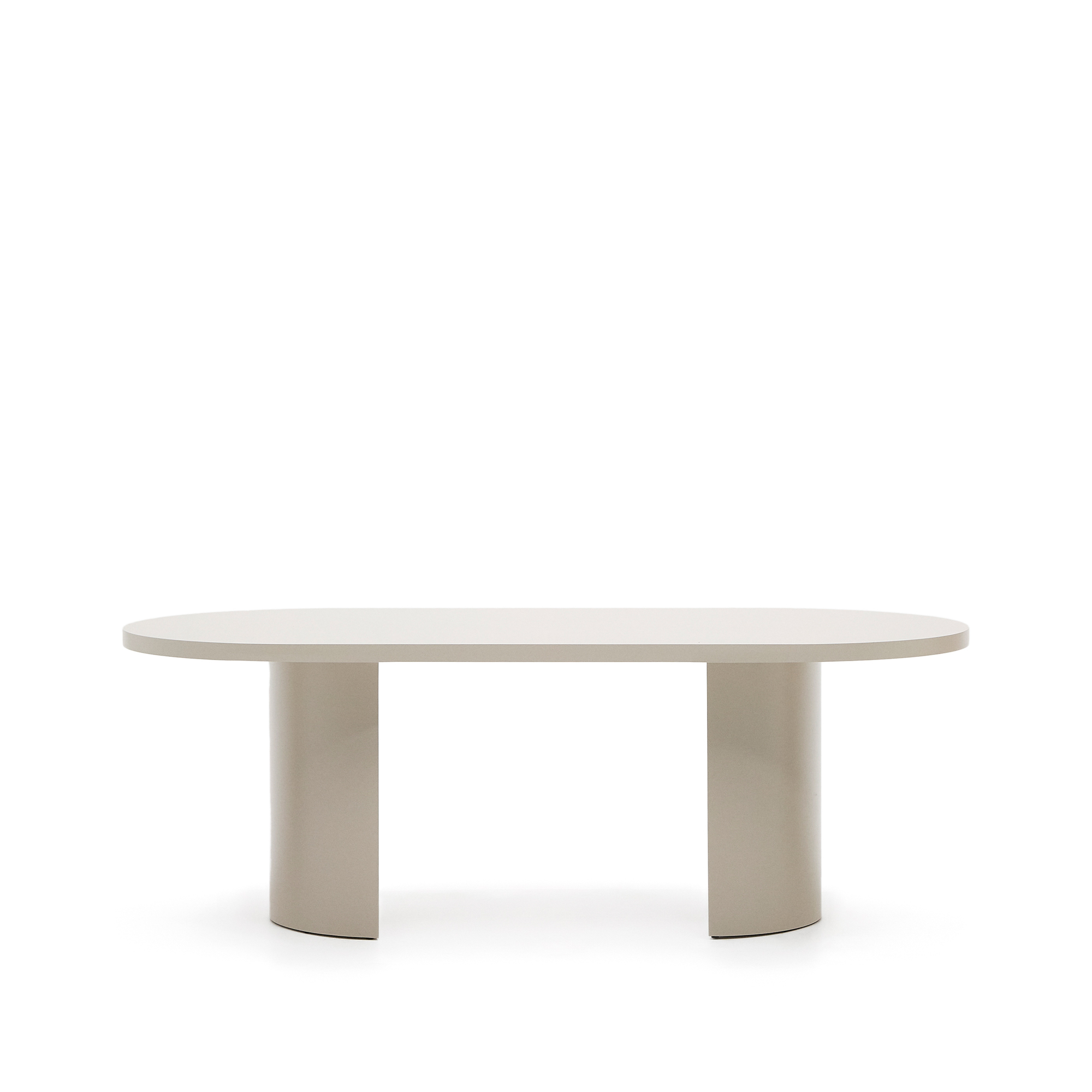 Kave Home Nealy Spisebord  Oval Ecru Mdf  200x100