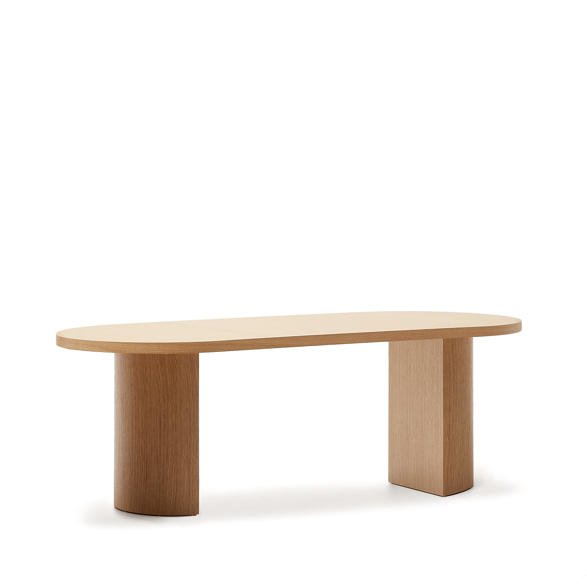 Kave Home Nealy Spisebord  Oval Natur Egefinér  200x100