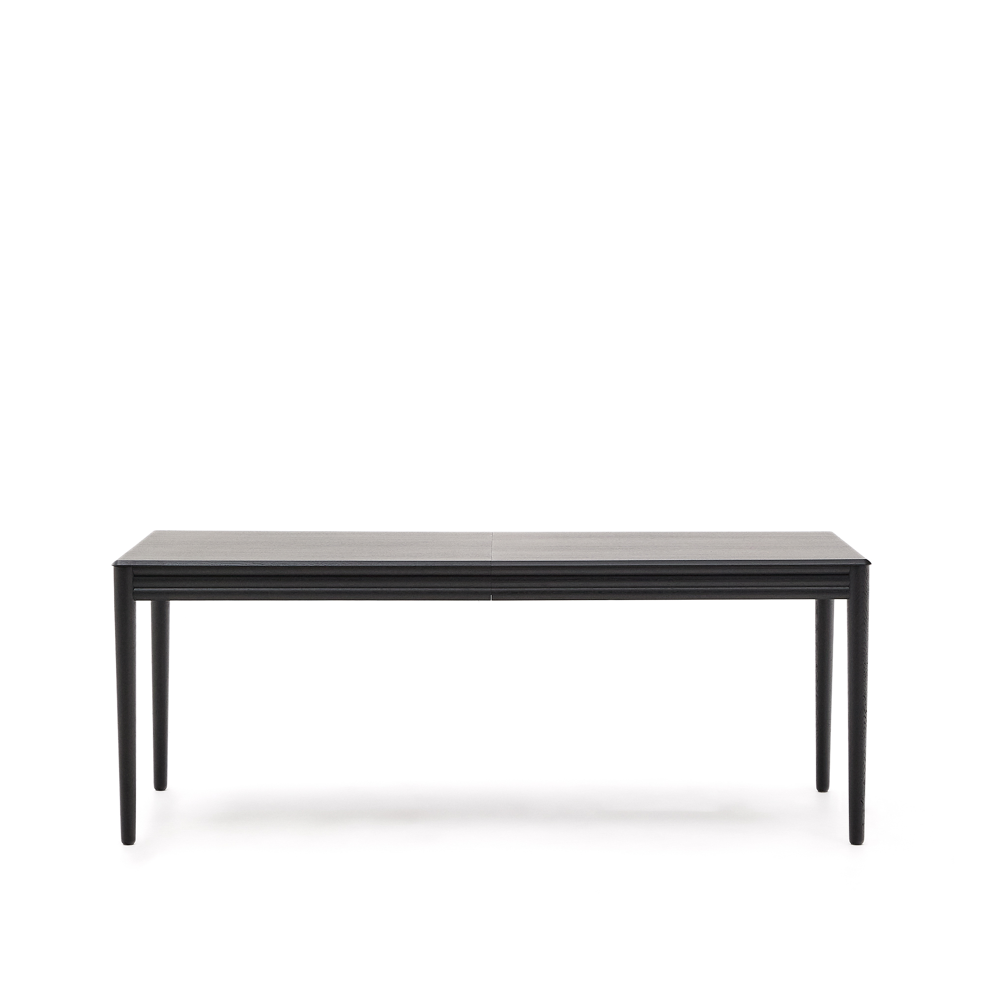 Kave Home Lenon Spisebord     Butterflybordplade Sort Egefinér Egetræ  200 280 X90