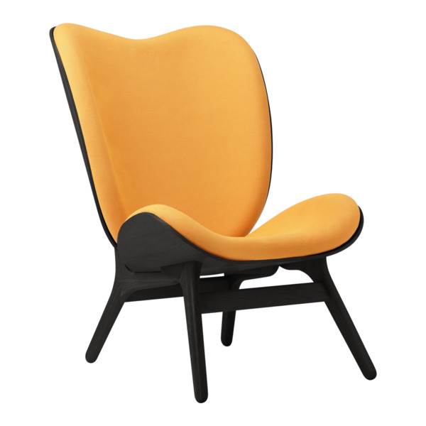 Umage Høj Stol i Sort Egetræ og Tangerine – Designklassiker