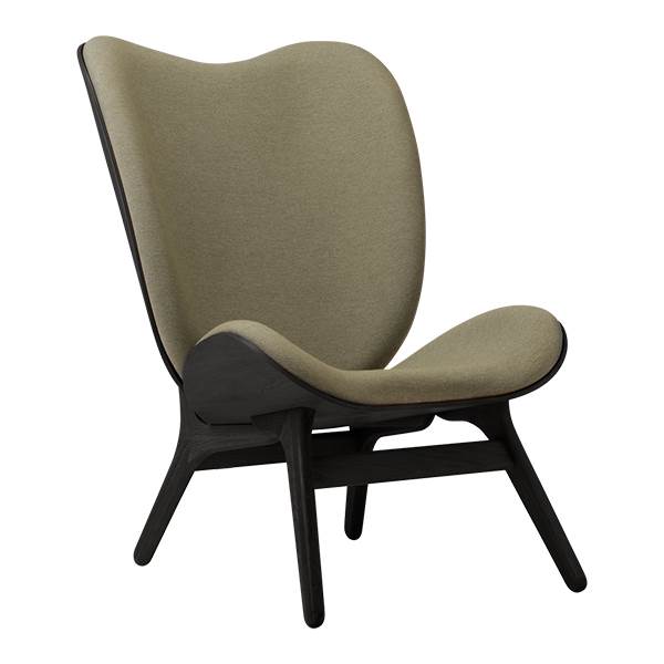 Umage Høj Loungestol i Sort Eg – Elegant Komfort til Dit Hjem