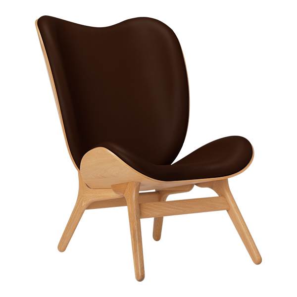 Umage Høj Stol i Egetræ og Læder – Elegant Design!