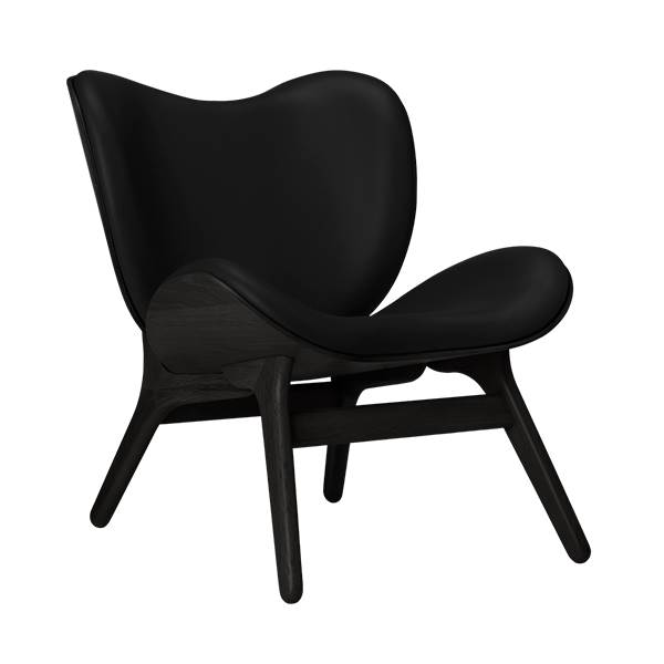 Umage Loungestol i Sort Egetræ & Læder – Stilfuld Elegance