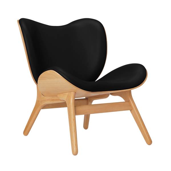 Umage Loungestol i Egetræ og Læder – Elegant Design til Hjemmet