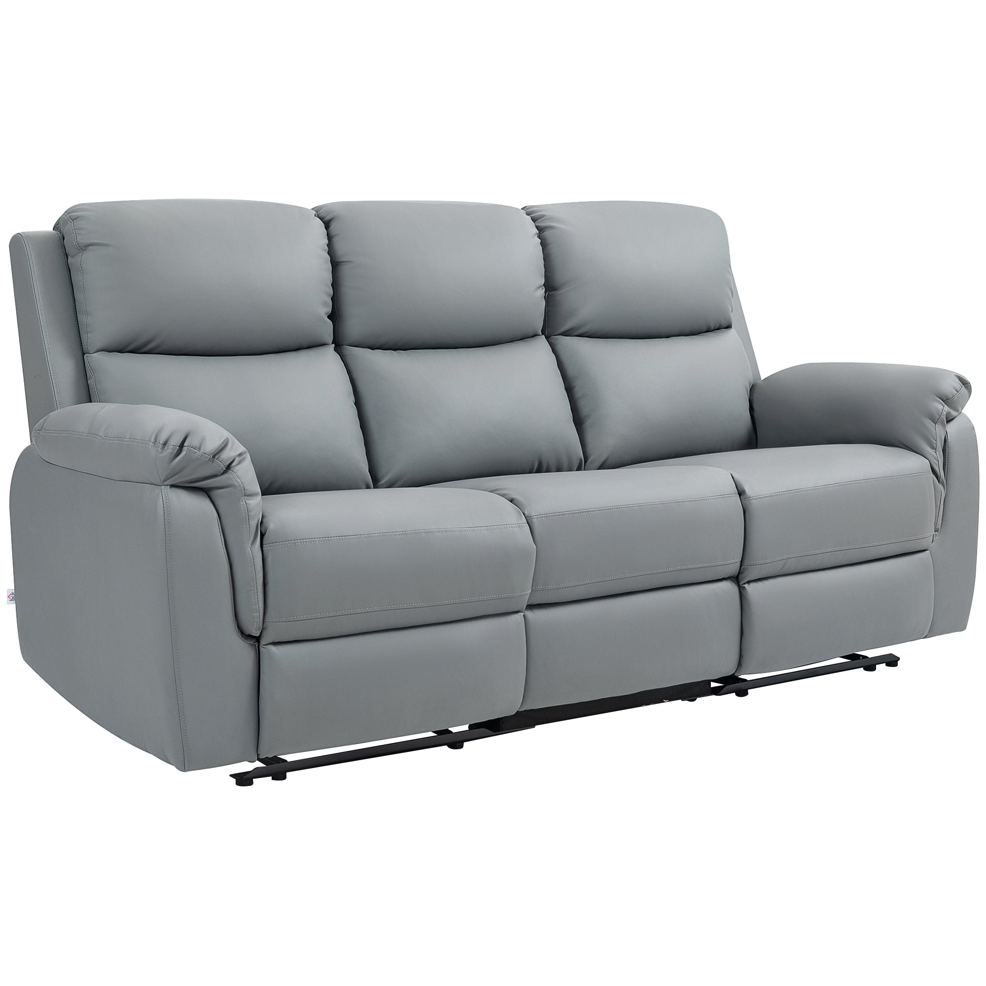 Mørkegrå 2-personers sofa med justerbar fodstøtte - Tilbud!